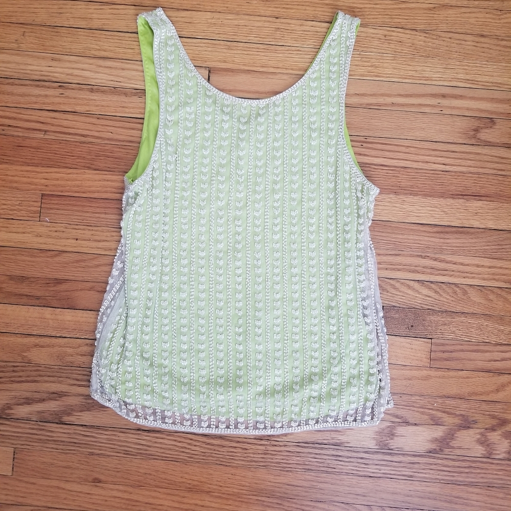 Green Sleeveless Women's Top